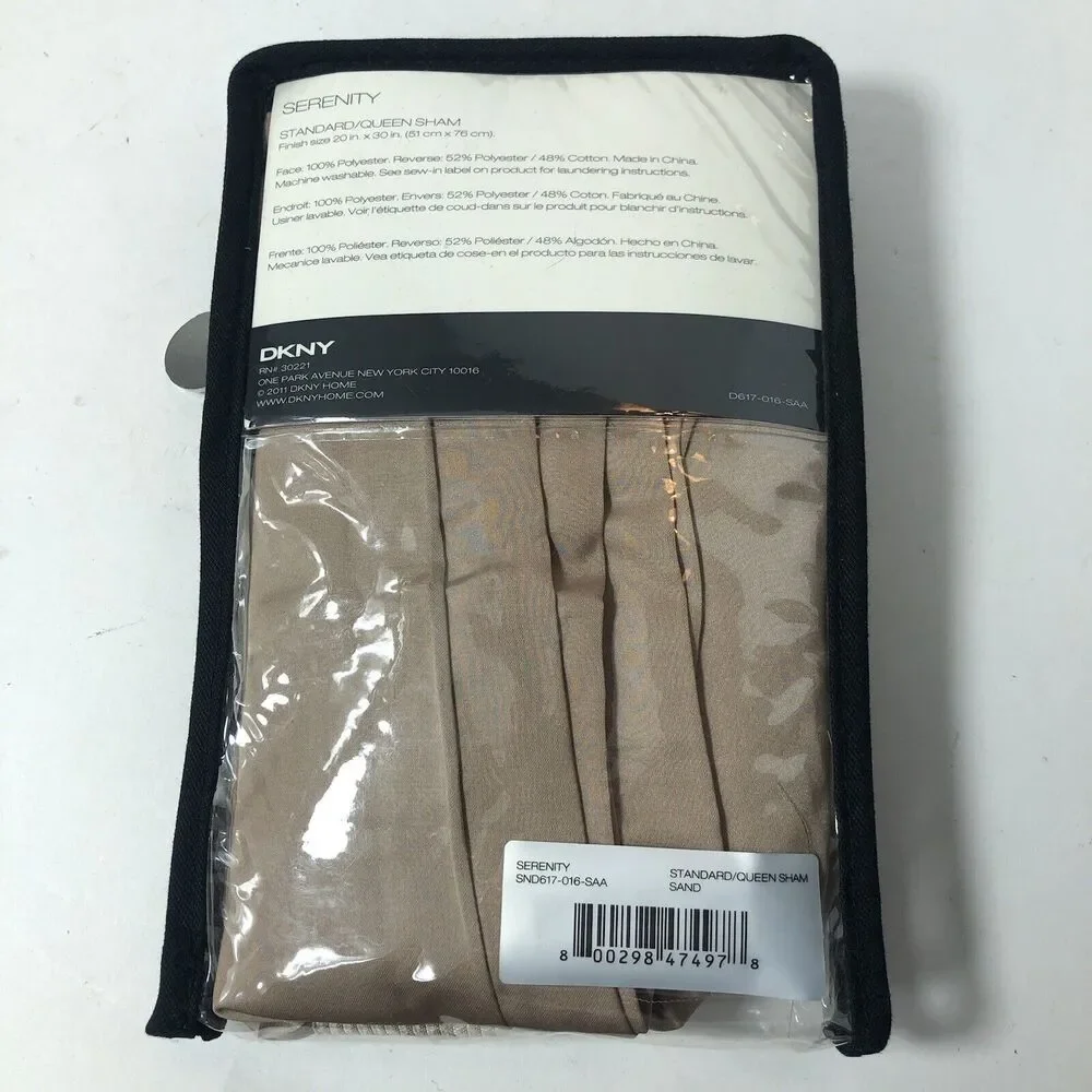 DKNY Standard Queen Pillow Sham Case 20